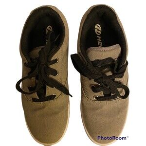 Gray Heelys Youth Size 4 Very Nice